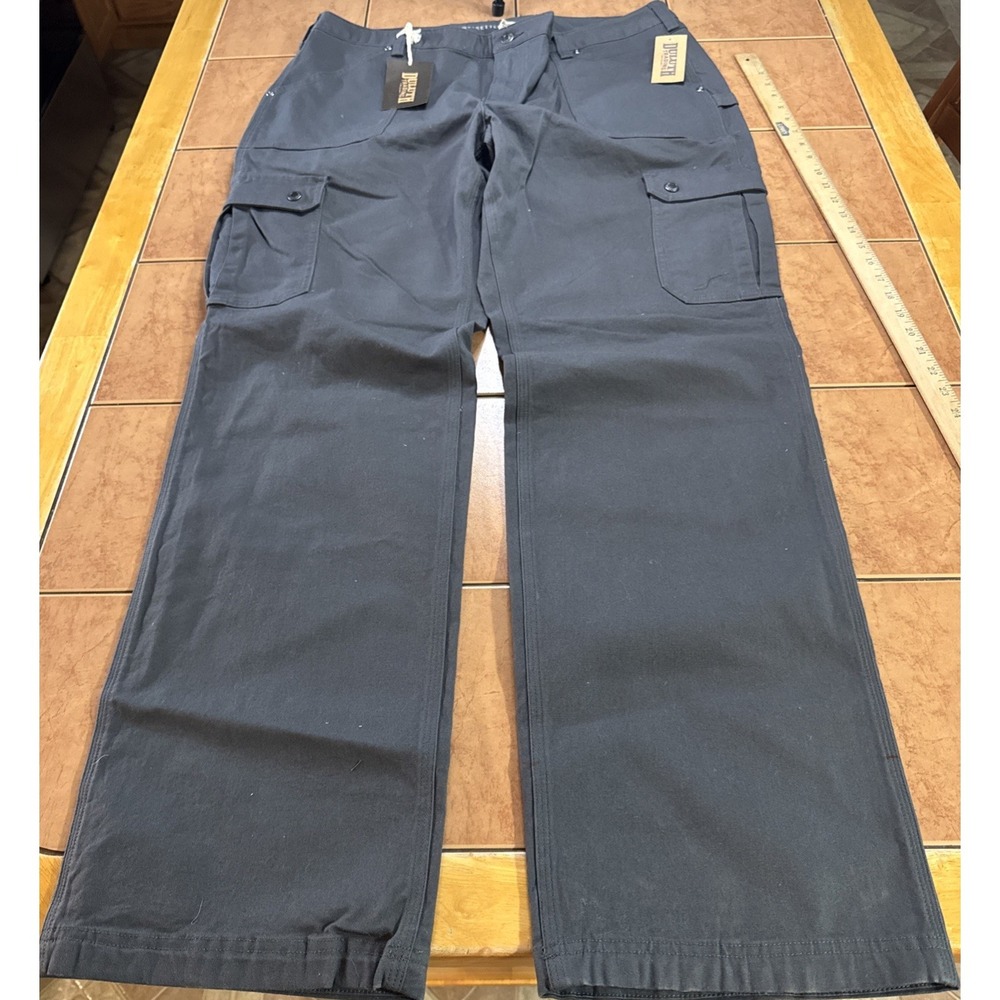 Duluth Trading Flex Fire Hose Cargo‎ Pant Curvesetter Stretch Gray Sz 18 35 NWT